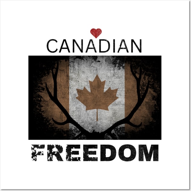 Love Canadian Freedom Wall Art by Shop Tee Depot